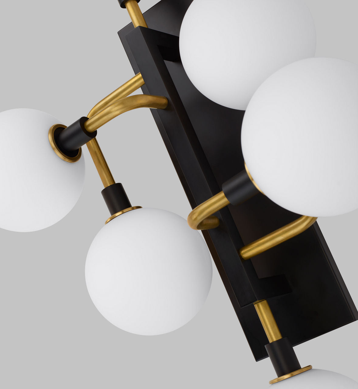 Viaggio Wall Opal/Brass Bulb Not Included