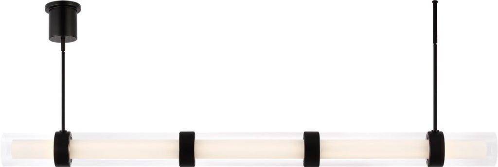 Wit Linear Suspension 7 Glass Black LED 90 CRI 3000k 120-277V