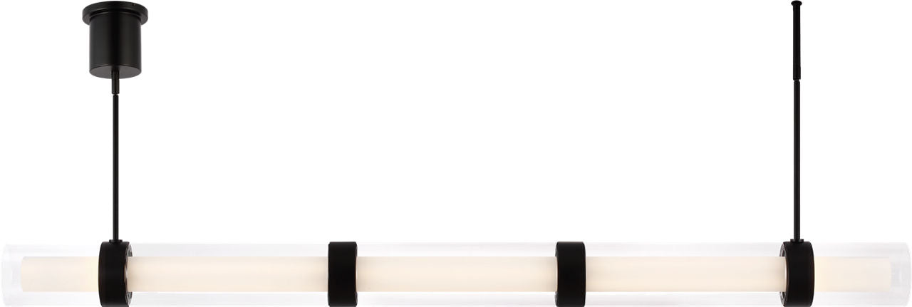 Wit Linear Suspension 7 Glass Black LED 90 CRI 3000k 120-277V