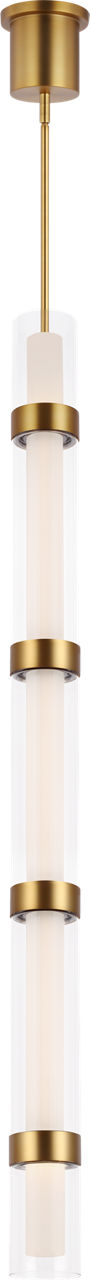 Wit Pendant 5 Glass Aged Brass 3000K 90 CRI integrated led 90 cri 3000k 120-277v unv (t24)