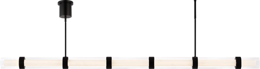 Wit Linear Suspension 7 Glass Black LED 90 CRI 3000k 120-277V