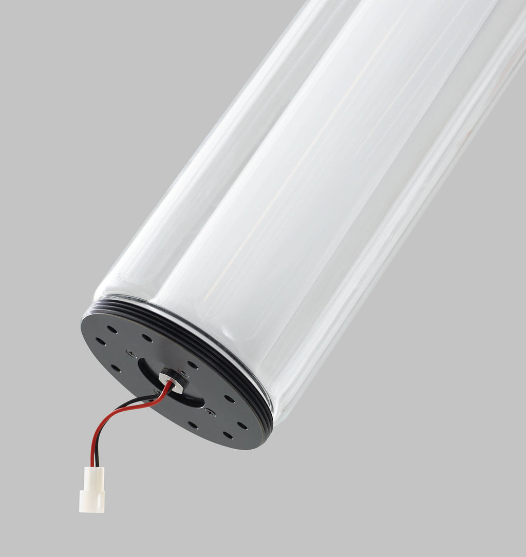 Wit Linear Suspension 7 Glass Aged Brass 3000K 90 CRI integrated led 90 cri 3000k 120-277v unv (t24)