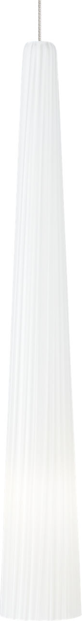 Zenith Small Pendant | Satin Nickel | White Glass FreeJack Bulb(s) Not Included