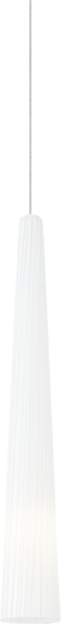 Zenith Small Pendant | Satin Nickel | White Glass FreeJack Bulb(s) Included