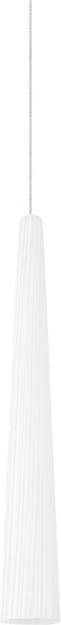 Zenith Small Pendant | Satin Nickel | White Glass FreeJack Bulb(s) Not Included
