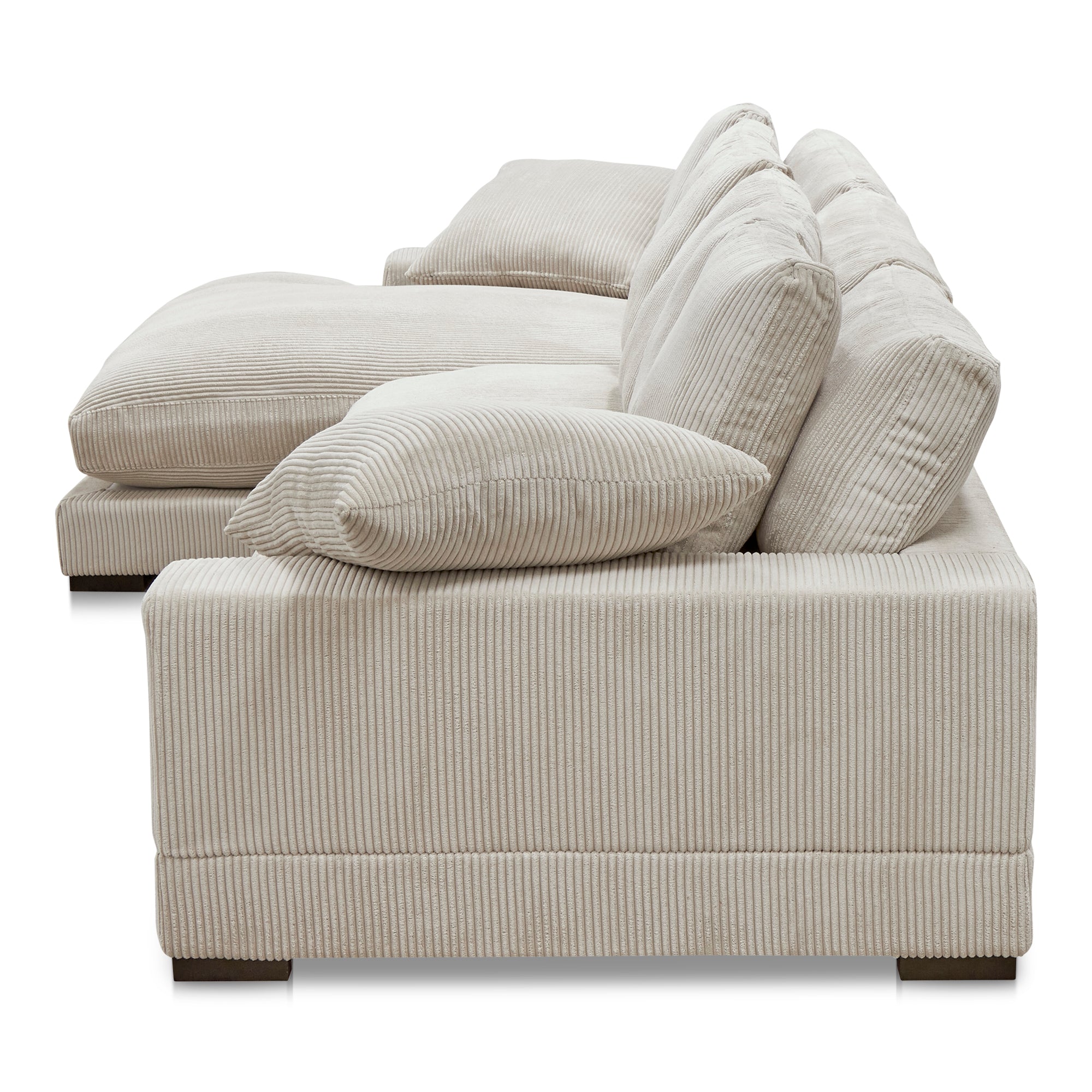 Plunge Large Sectional Cappuccino
