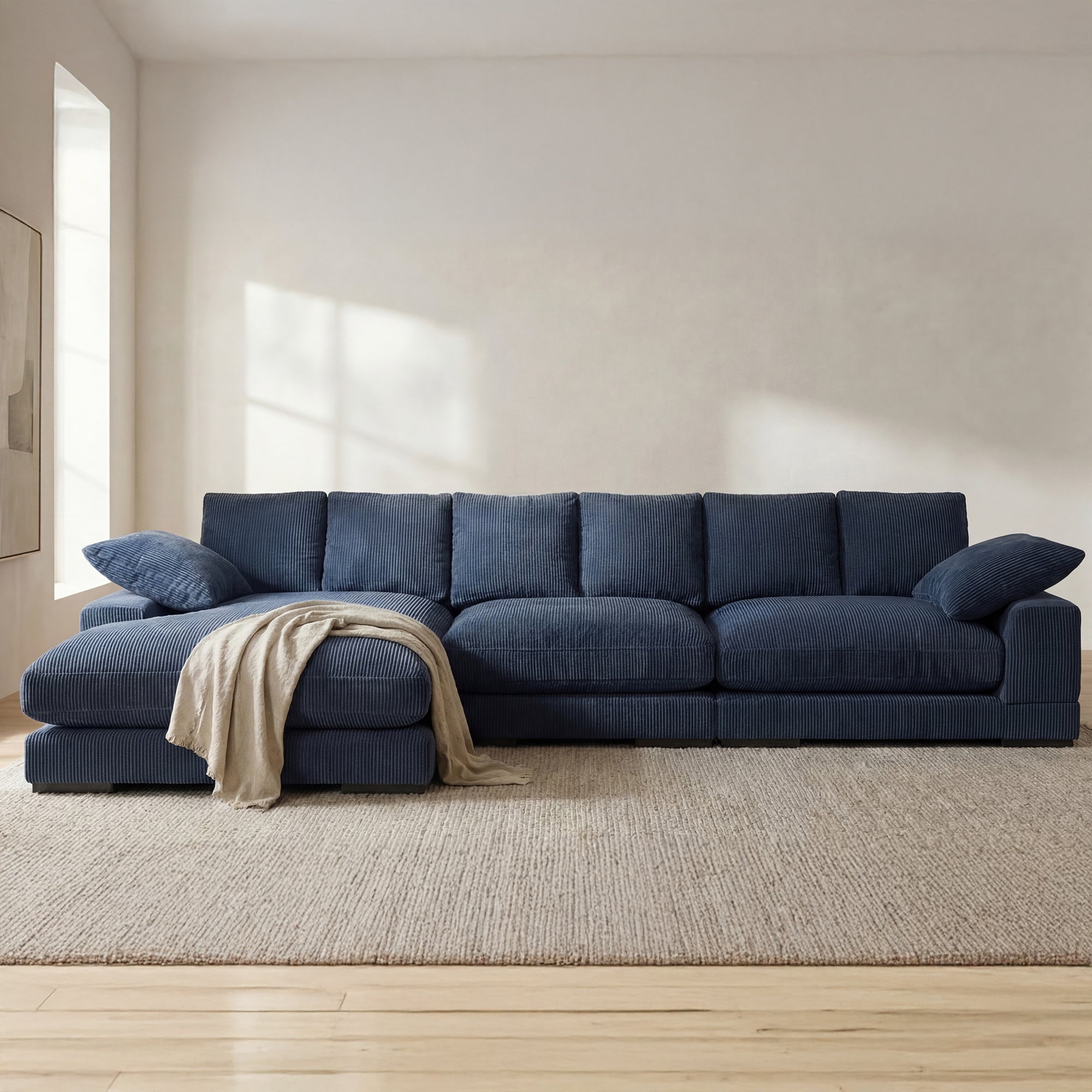 Plunge Large Sectional Navy