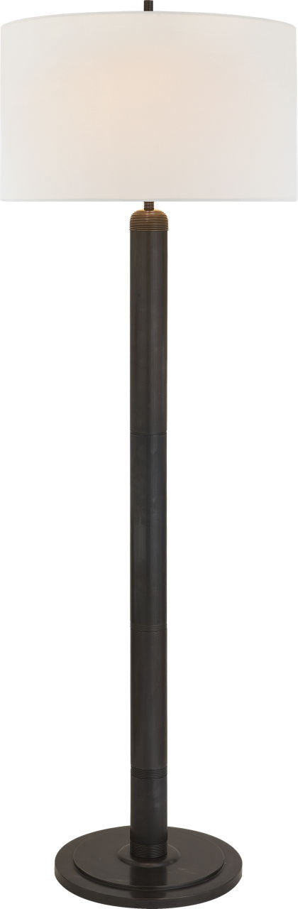 Longacre Floor Lamp | Bronze | Linen Shade