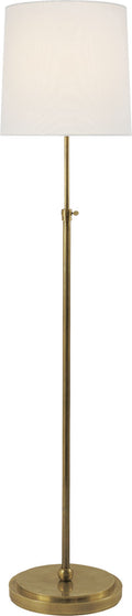 Bryant Floor Lamp | Hand-Rubbed Antique Brass | Linen Shade
