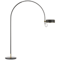 Oso 75" Arc Reading Floor Lamp | Modern Iron and Hand-Rubbed Antique Brass | Modern Iron Shade