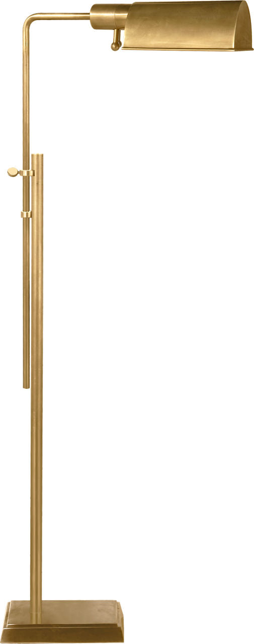 Pask Pharmacy Floor Lamp | Hand-Rubbed Antique Brass