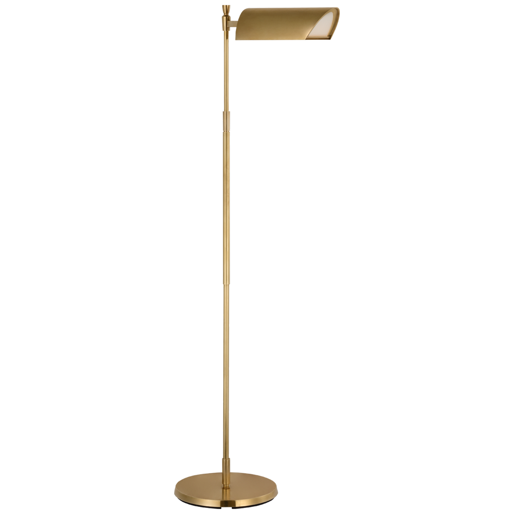 Bravo 48" Adjustable Pharmacy Floor Lamp | Hand-Rubbed Antique Brass