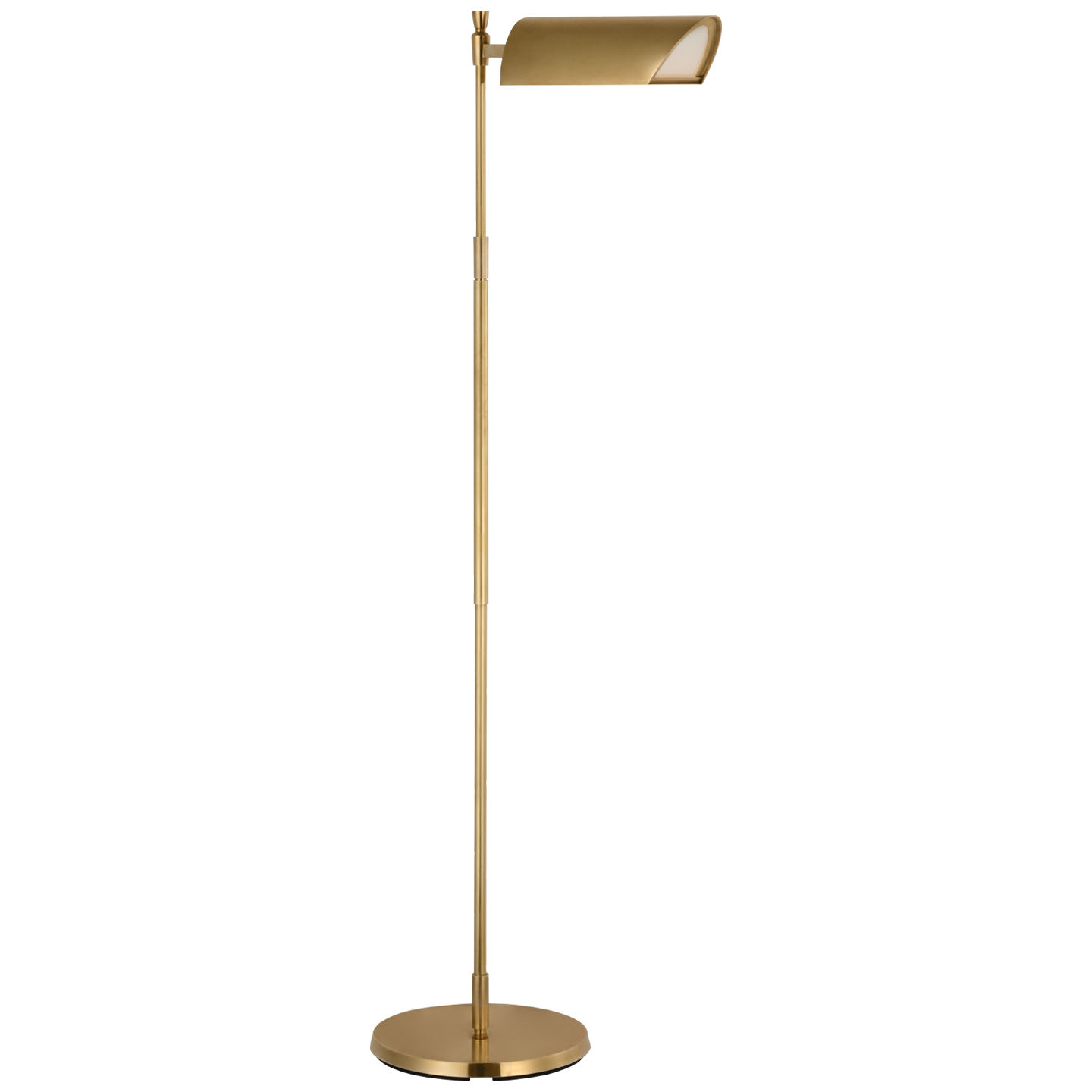 Bravo 48" Adjustable Pharmacy Floor Lamp | Hand-Rubbed Antique Brass