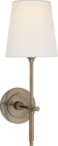 Bryant Sconce | Antique Nickel | Linen Shade