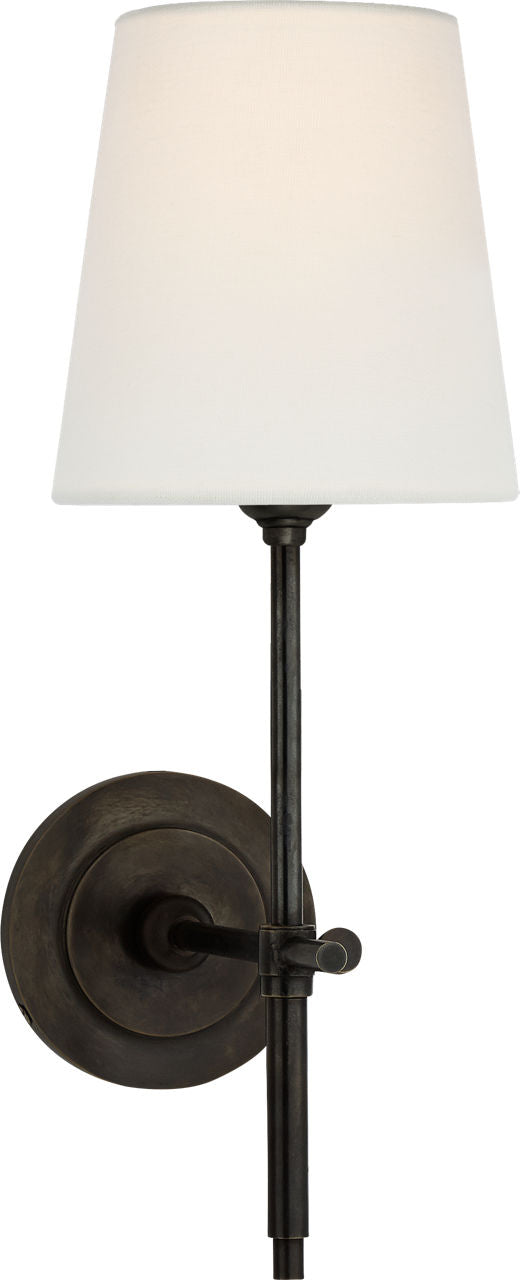 Bryant Sconce | Bronze | Linen Shade