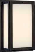 Mercer Short Box Light | Bronze | White Glass