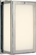 Mercer Short Box Light | Polished Nickel | White Glass