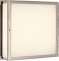 Mercer Square Box Light | Polished Nickel | White Glass