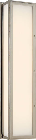 Mercer Long Box Light | Polished Nickel | White Glass