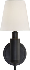 Longacre Sconce | Bronze | Linen Shade