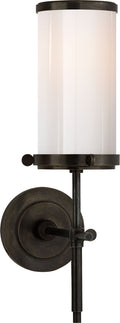 Bryant Bath Sconce | Bronze | White Glass