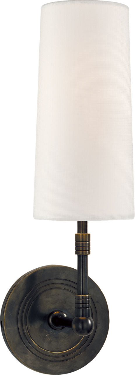 Ziyi Sconce | Bronze | Linen Shade