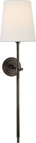 Bryant Large Tail Sconce | Bronze | Linen Shade