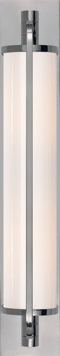 Keeley Tall Pivoting Sconce | Chrome | White Glass