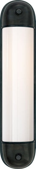 Selecta Long Sconce | Bronze | White Glass