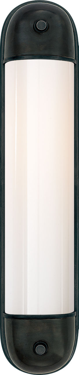 Selecta Long Sconce | Bronze | White Glass