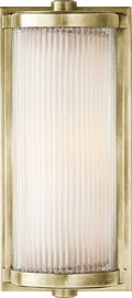 Dresser Short Glass Rod Light | Antique Nickel | Frosted Glass Liner
