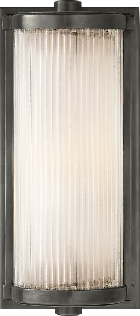 Dresser Short Glass Rod Light | Bronze | Frosted Glass Liner