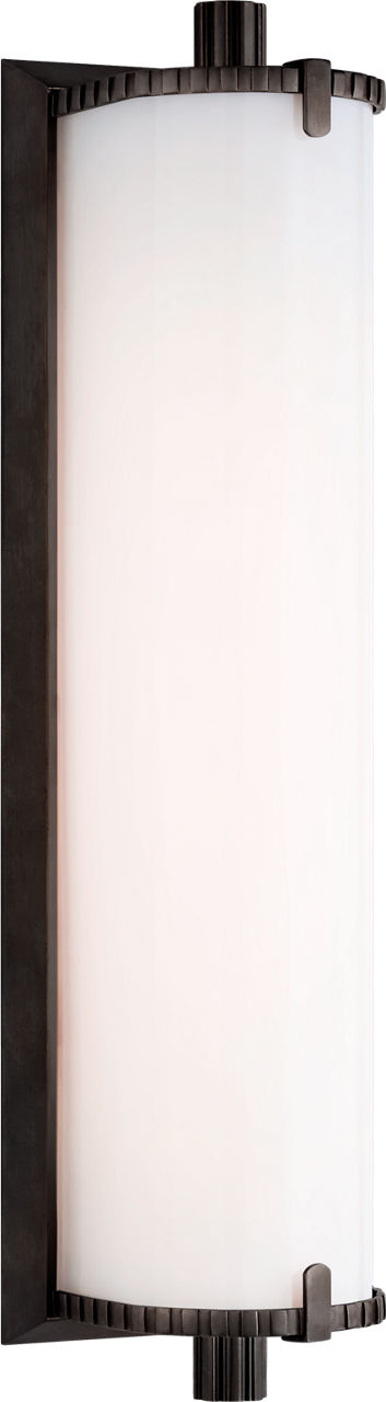Calliope Medium Bath Light | Bronze | White Glass