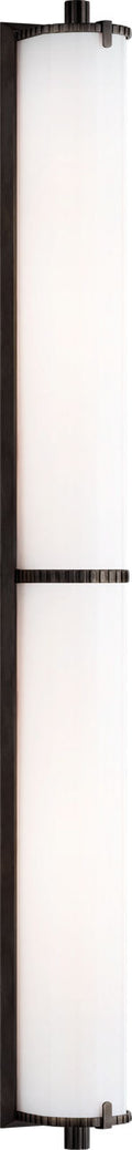 Calliope Over The Mirror Bath Light | Bronze | White Glass