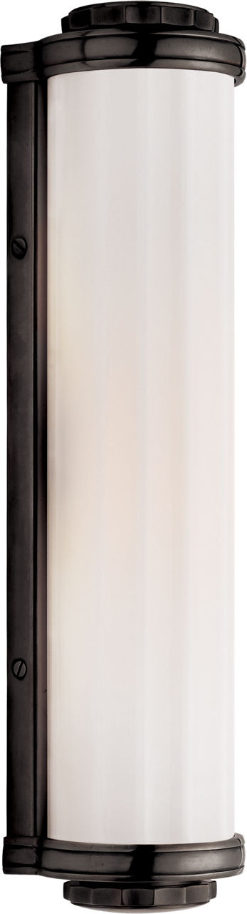 Milton Road Bath Light | Bronze | White Glass