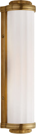 Milton Road Bath Light | Hand-Rubbed Antique Brass | White Glass