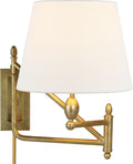 Paulo Small Bracket Light | Hand-Rubbed Antique Brass | Linen Shade