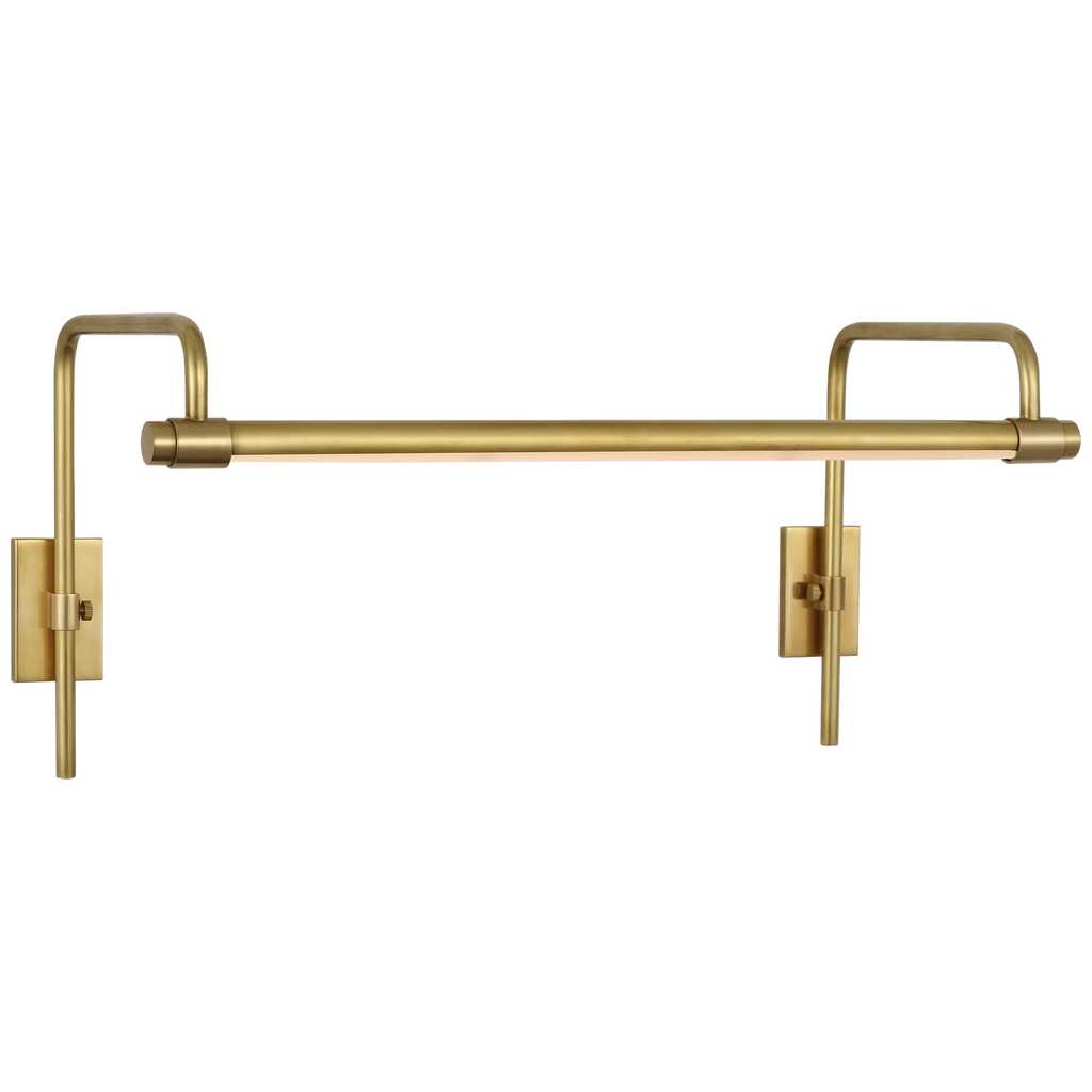 Kidd 18" Frame Mount Picture Light | Hand-Rubbed Antique Brass