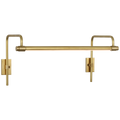 Kidd 18" Frame Mount Picture Light | Hand-Rubbed Antique Brass