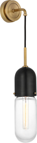 Junio Wall Light | Bronze and Brass | Clear Glass