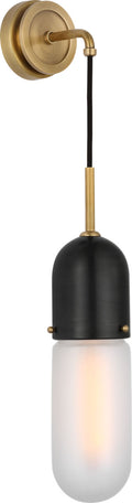 Junio Wall Light | Bronze and Brass | Frosted Glass