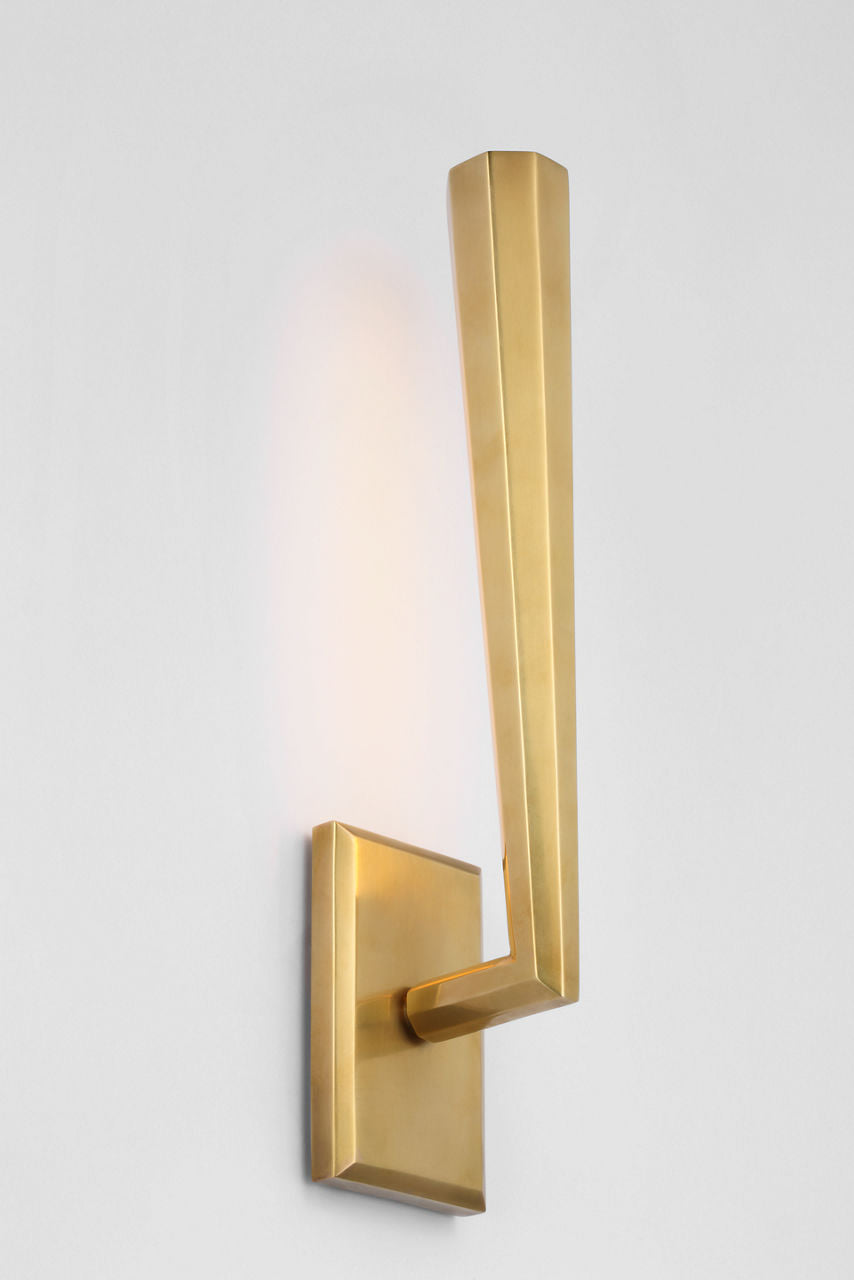 Galahad Single Sconce | Hand-Rubbed Antique Brass