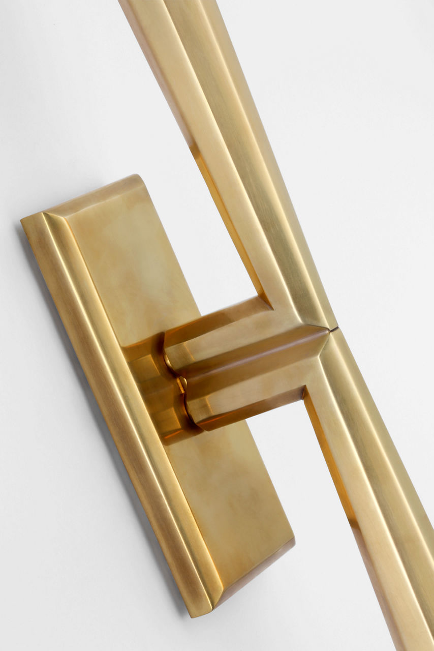Galahad Linear Sconce | Hand-Rubbed Antique Brass