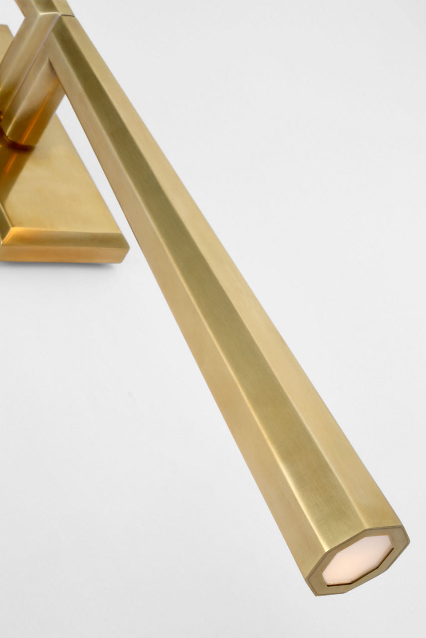 Galahad Linear Sconce | Hand-Rubbed Antique Brass