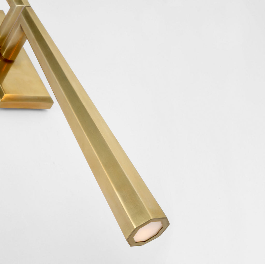 Galahad Linear Sconce | Hand-Rubbed Antique Brass