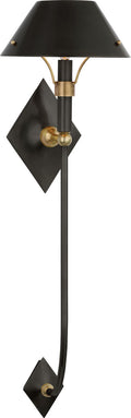 Turlington XL Sconce | Bronze and Hand-Rubbed Antique Brass | Bronze Shade
