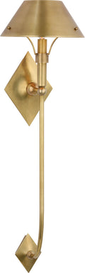 Turlington XL Sconce | Hand-Rubbed Antique Brass | Hand-Rubbed Antique Brass Shade