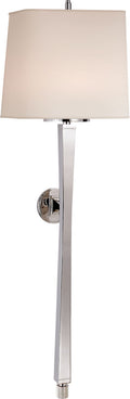 Edie Baluster Sconce | Polished Nickel | Natural Paper Shade