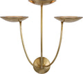 Keira Large Triple Sconce | Hand-Rubbed Antique Brass