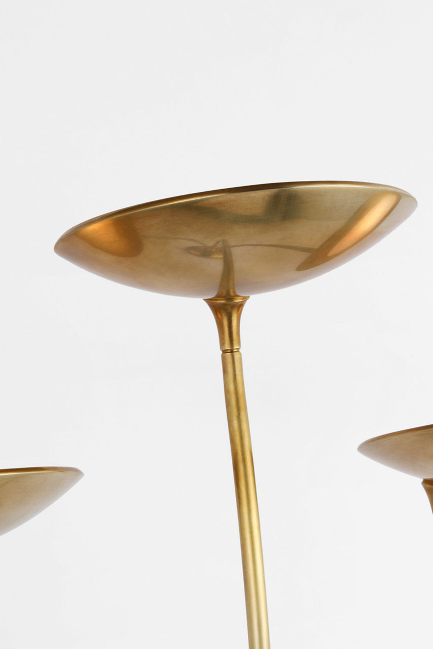 Keira Large Triple Sconce | Hand-Rubbed Antique Brass